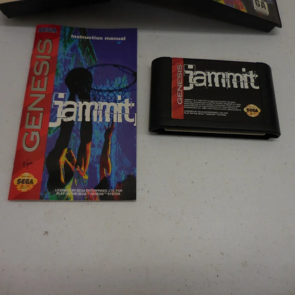 Jammit Sega Genesis 1994 Street Basketball CIB Case Manual Virgin Interactive